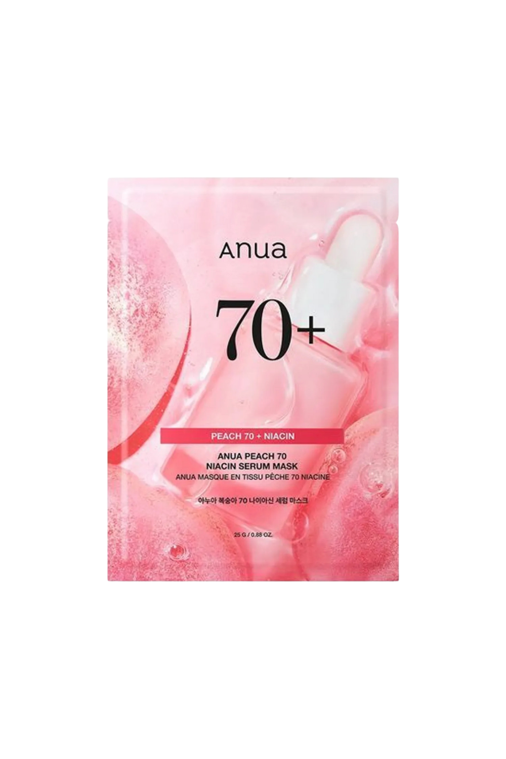 Anua Peach 70 + Niacin Serum Mask Sheet (1pcs)