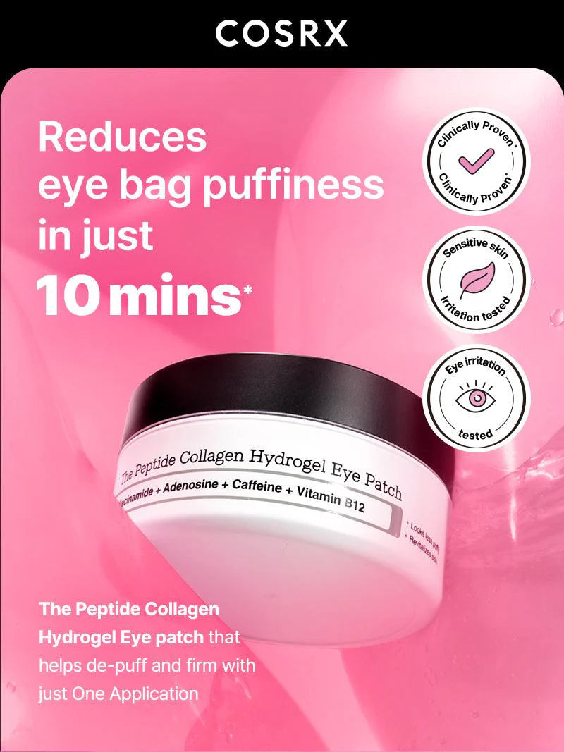 CosRx The Pink Peptide Collagen Hydrogel Eye Patches 30 Pairs